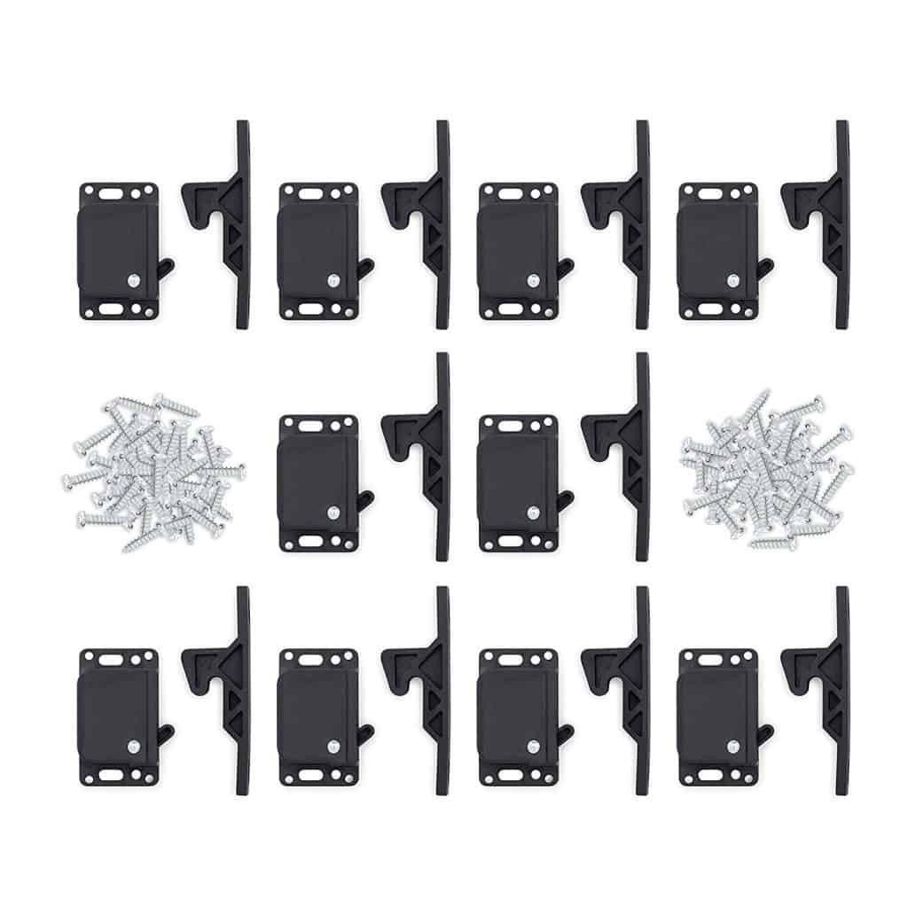 Cabinet latches for van
