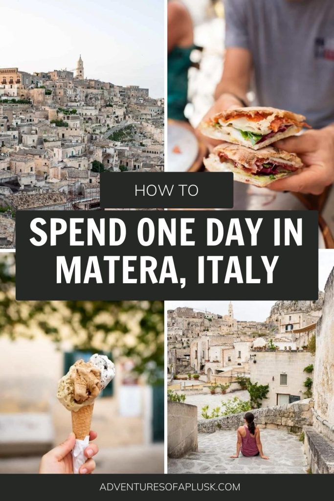 1 Day in Matera, Italy | Matera Travel Guide | Matera Itinerary | Things to do in Matera | Where to stay in Matera | Best gelato Matera | Best food Matera | What to do in Matera | Matera, Italy | Where to eat in Matera | 1 Day Itinerary Matera