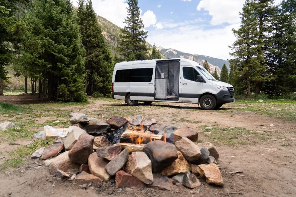 Free camping in Silverton, Colorado