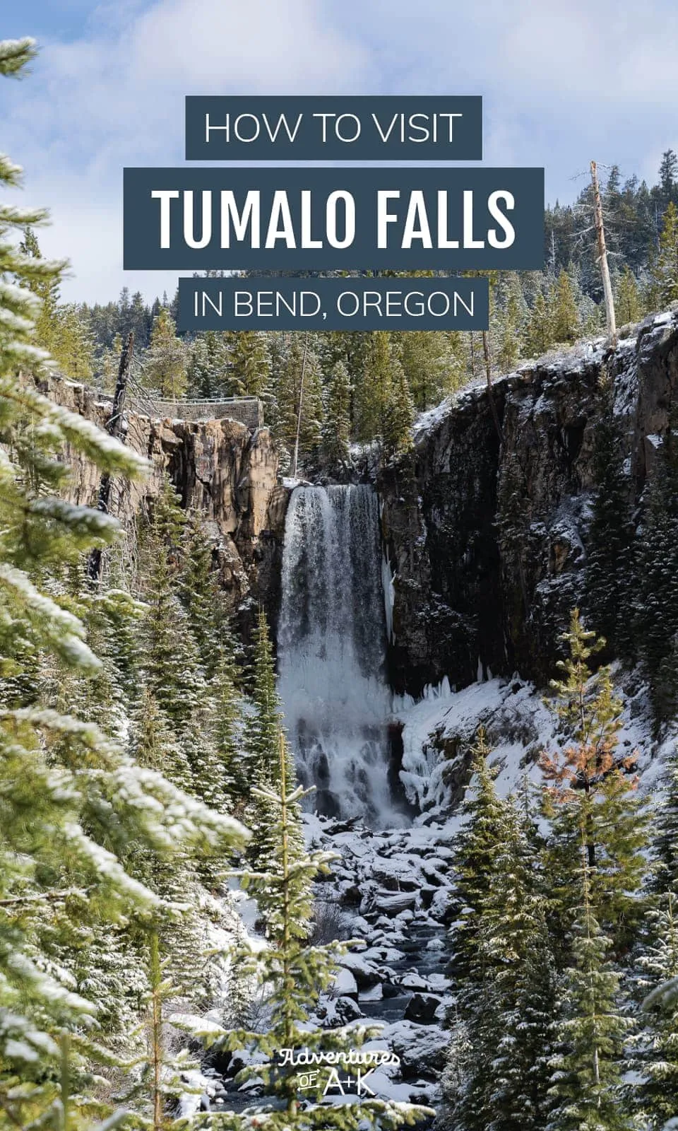 How to visit Tumalo Falls in Bend, Oregon (ANY time of the year!) | Tumalo Falls Hike | Tumalo Falls in the Winter | Tumalo Falls in the Spring | Tumalo Falls in the Summer