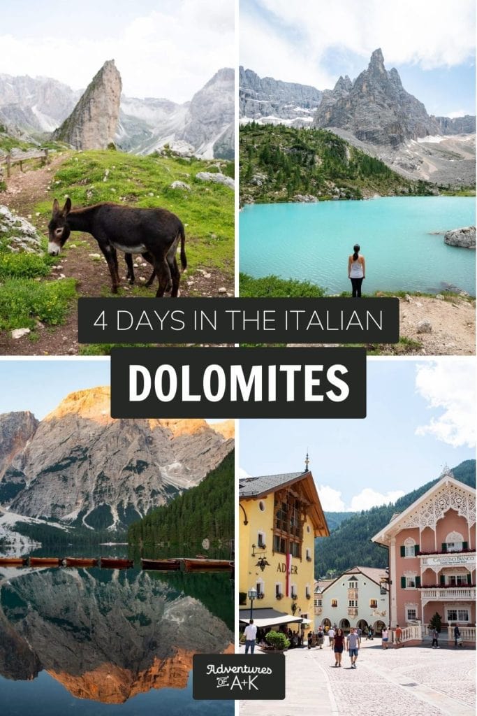 4 Days in the Dolomites | Italy Travel | Dolomites Itinerary | Lago di Sorapis | Tre Cime di Lavaredo | Seceda | Ortisei 
 Cortina | Best hikes in Italy | Dolomites in the summer
