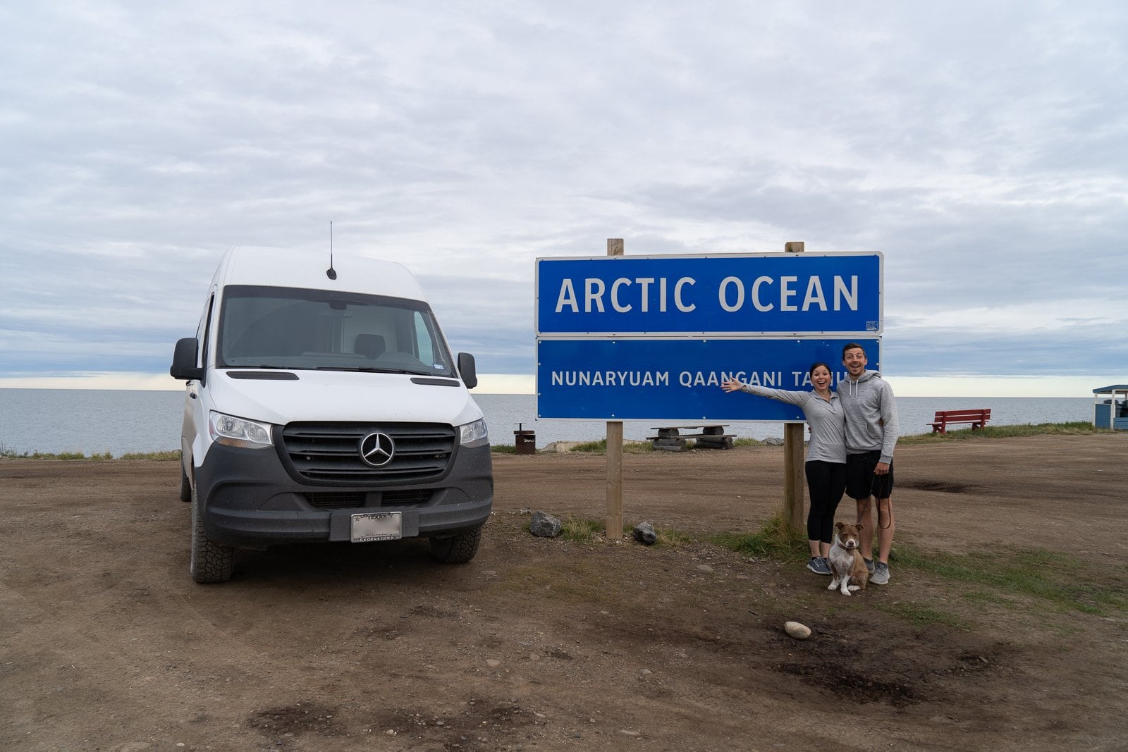 Arctic Ocean at Tuktoyaktuk on the Dempster Highway