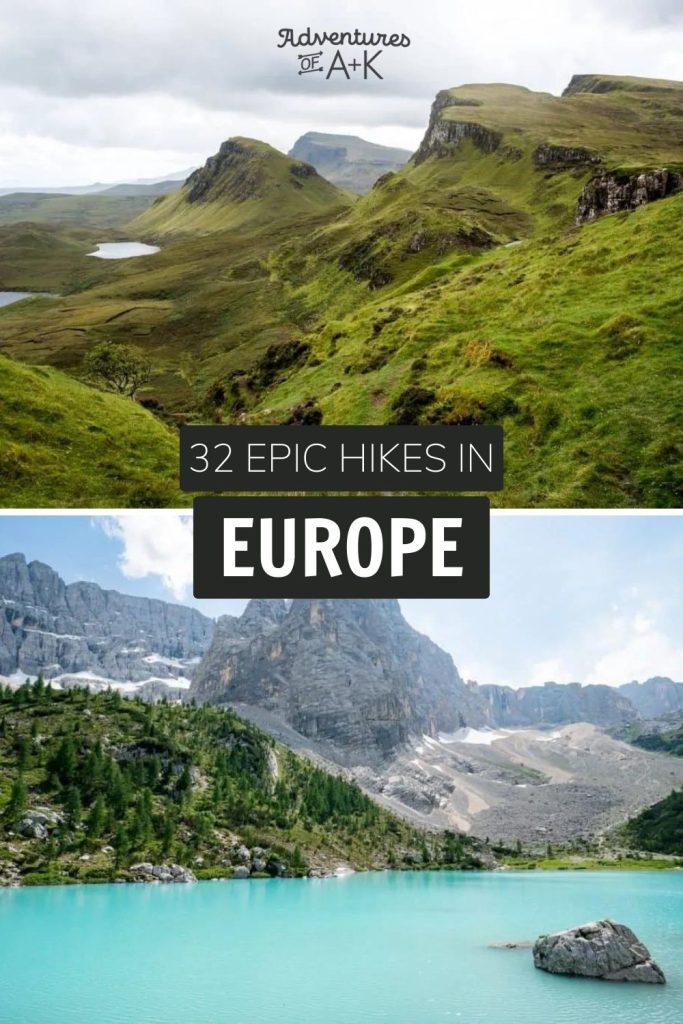 Hikes in Europe | Best Hiking Trails in Europe | Places in Europe to hike | Italy Hiking Trails | Scotland Hiking | Best Hiking int eh World | Explore Europe | Outdoorsy Activities in Europe | Europe Vacation | Backpacking Europe