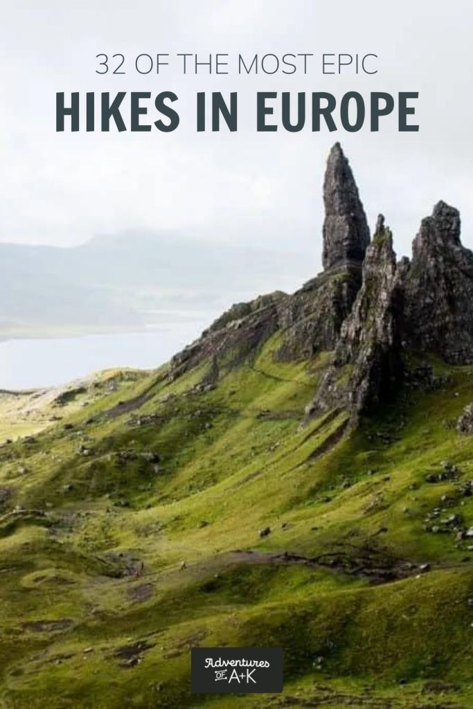 Hikes in Europe | Best Hiking Trails in Europe | Places in Europe to hike | Italy Hiking Trails | Scotland Hiking | Best Hiking int eh World | Explore Europe | Outdoorsy Activities in Europe | Europe Vacation | Backpacking Europe