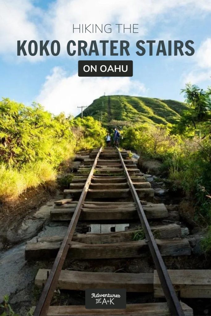Hiking up the Koko Head Stairs on Oahu: Everything you need to know before conquering the Koko Head trail, one of the best things to do on Oahu, including where to park, when to hike, the trail stats, and more!