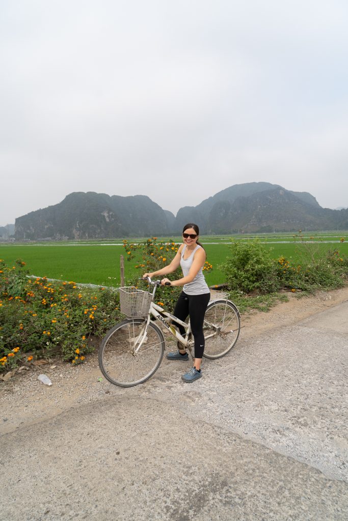 Biking in Ninh Binh, Vietnam