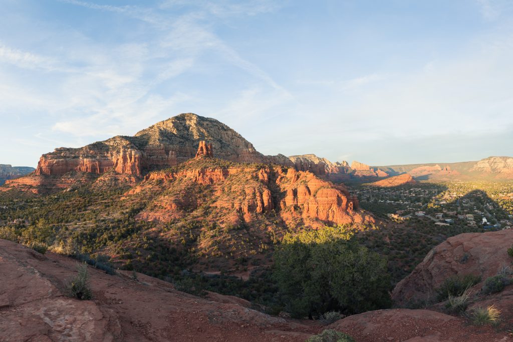 View from the top of Little Sugarloaf, one of the best easy hikes in Sedona, Arizona