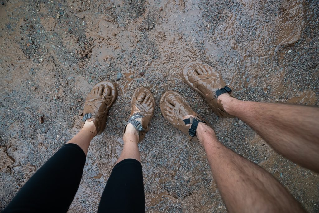 Muddy Feet at Hopewell Rocks