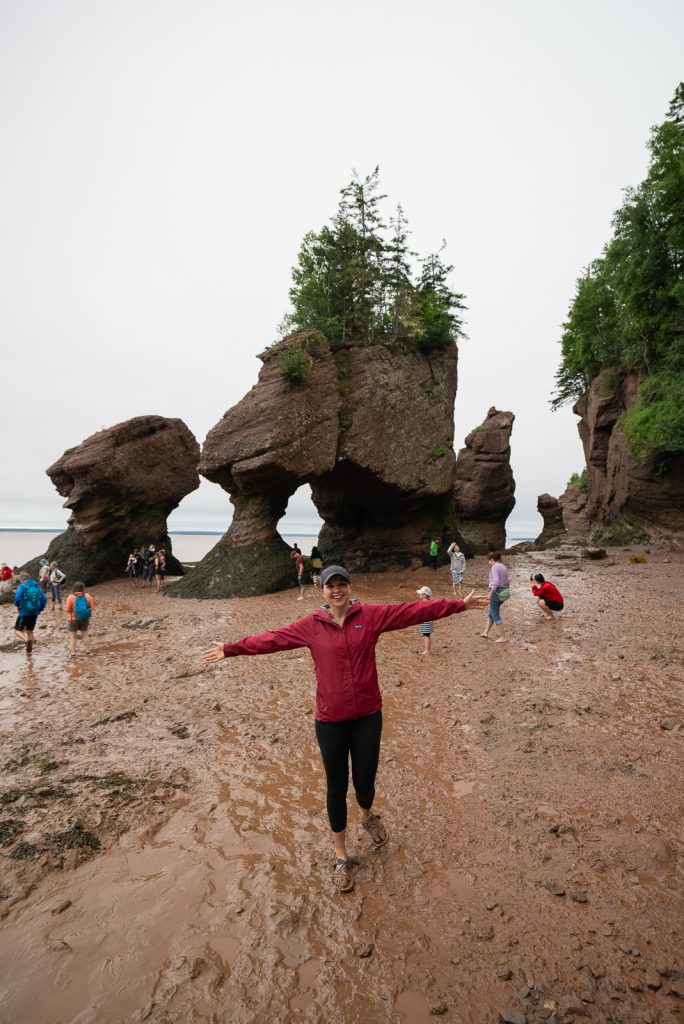 Hopewell Rocks in New Brunswick Bay of Fundy