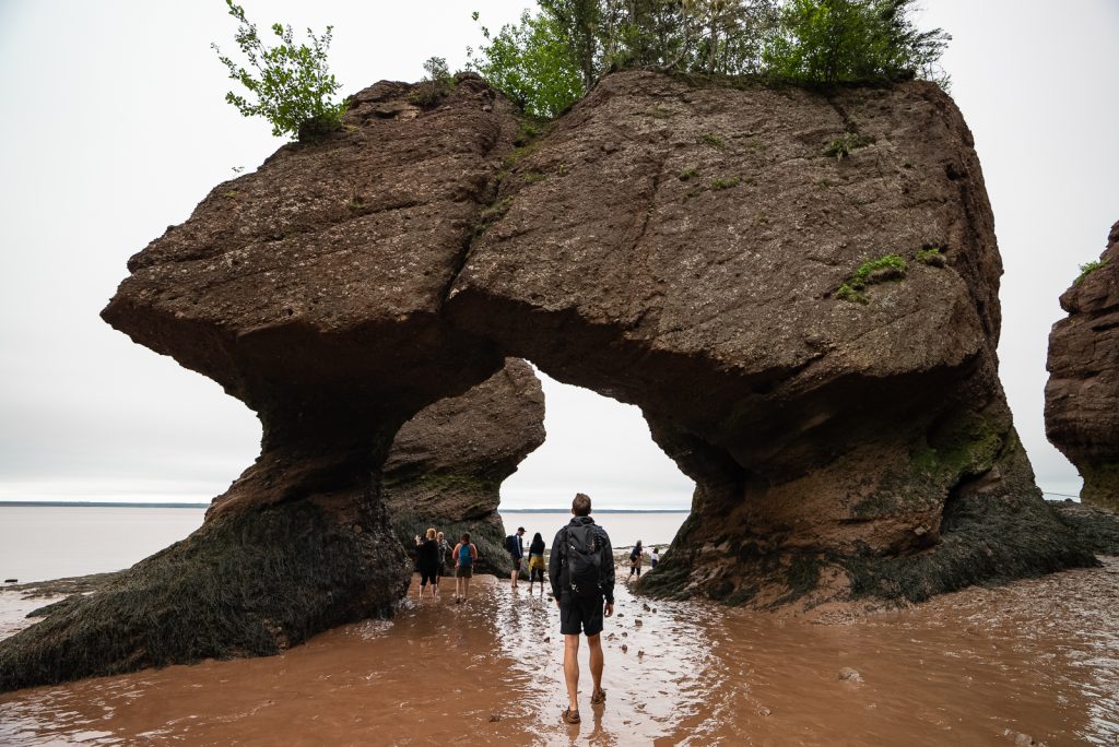 Hopewell Rocks in New Brunswick Bay of Fundy