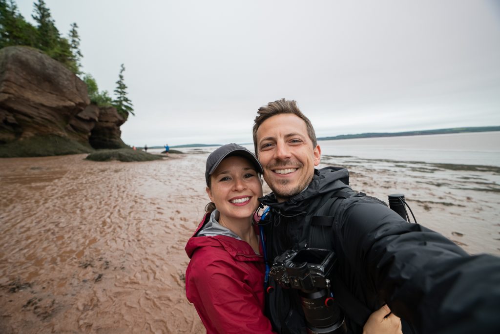 Hopewell Rocks in New Brunswick Bay of Fundy