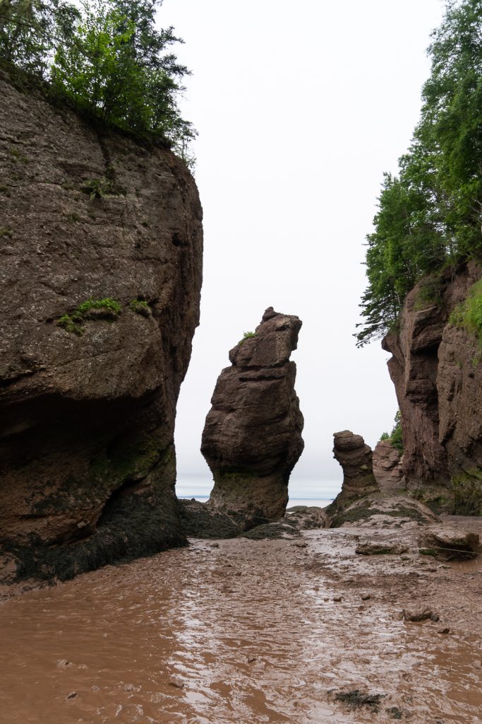 Hopewell Rocks in New Brunswick Bay of Fundy