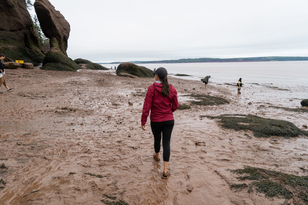 Hopewell Rocks in New Brunswick Bay of Fundy