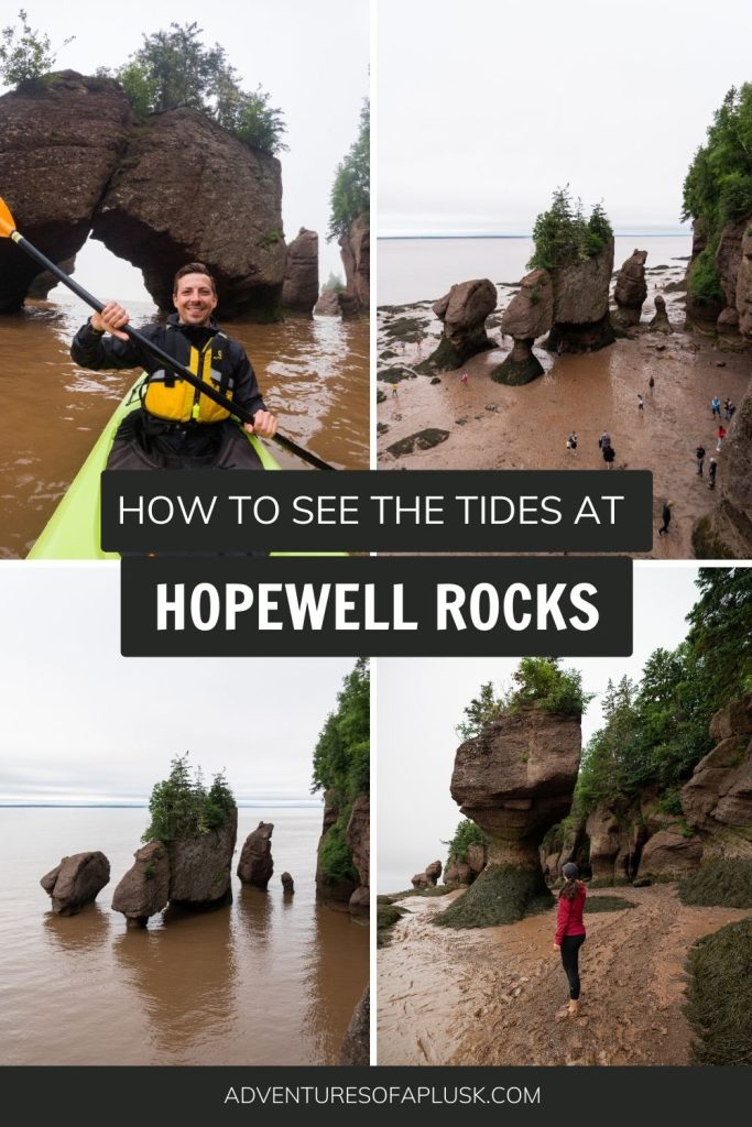 How to experience the tides at Hopewell Rocks in New Brunswick
