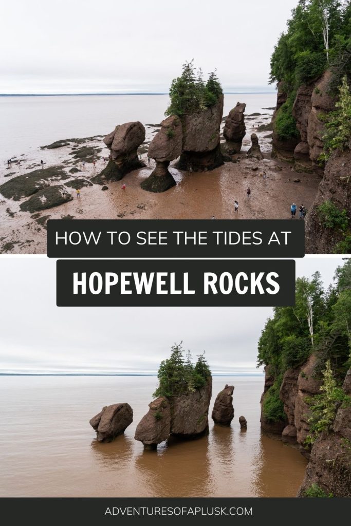 How to experience the tides at Hopewell Rocks in New Brunswick