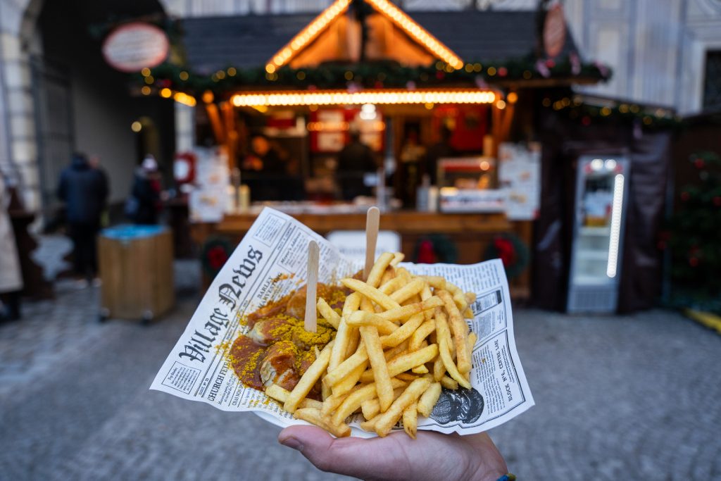 Currywurst German Christmas Market foods