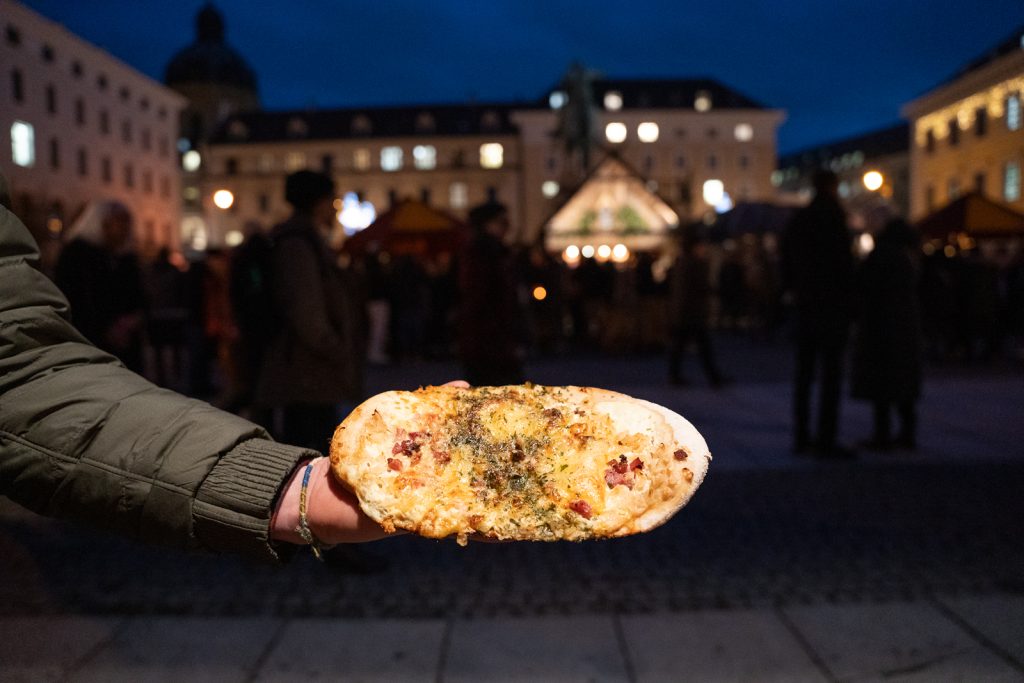 Flammkuchen German Christmas Market foods