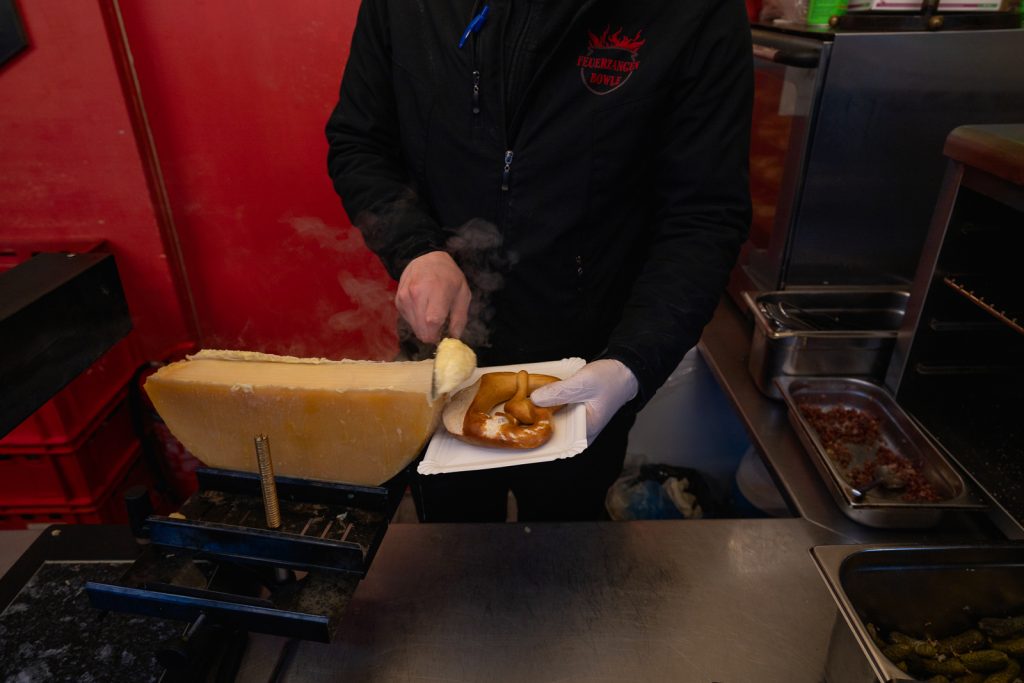 Raclette German Christmas Market foods