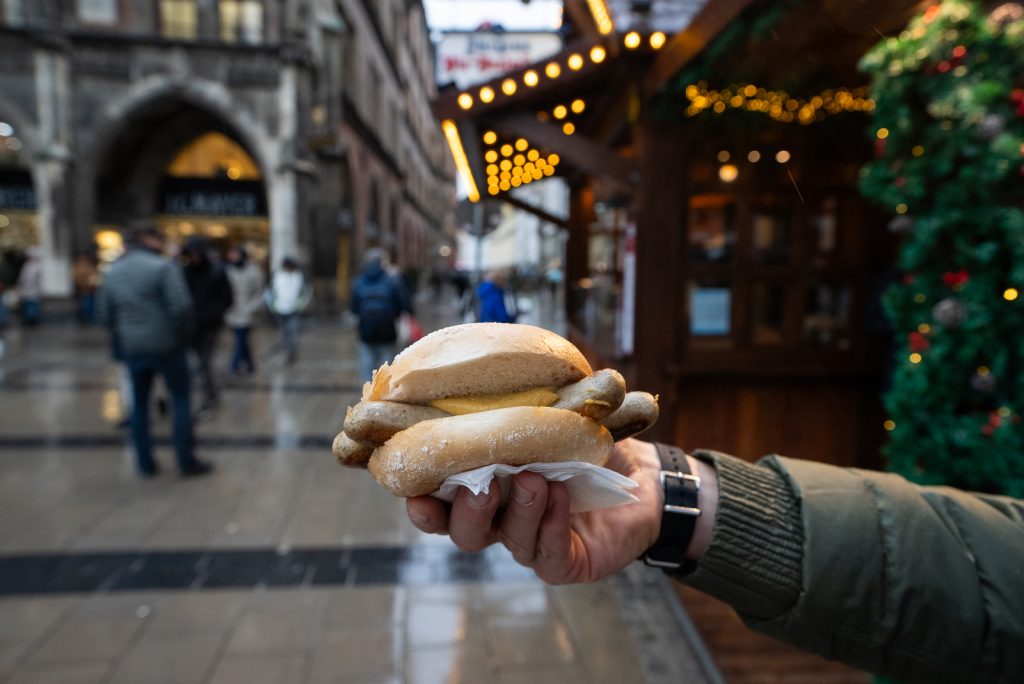 Wurst German Christmas Market foods