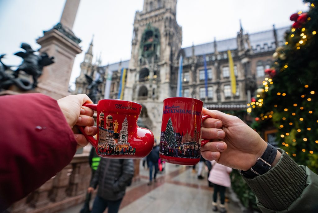 Gluhwein German Christmas Market foods