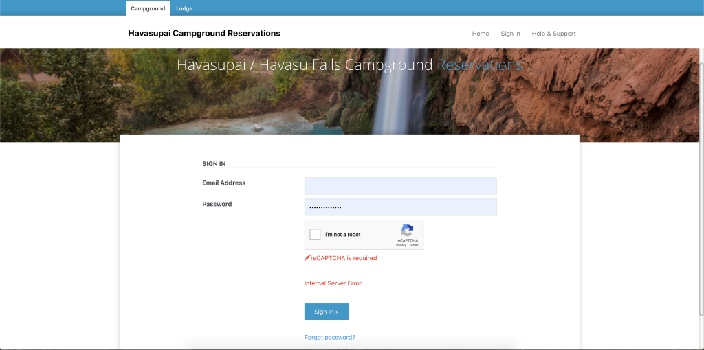 Havasupai Falls Permit