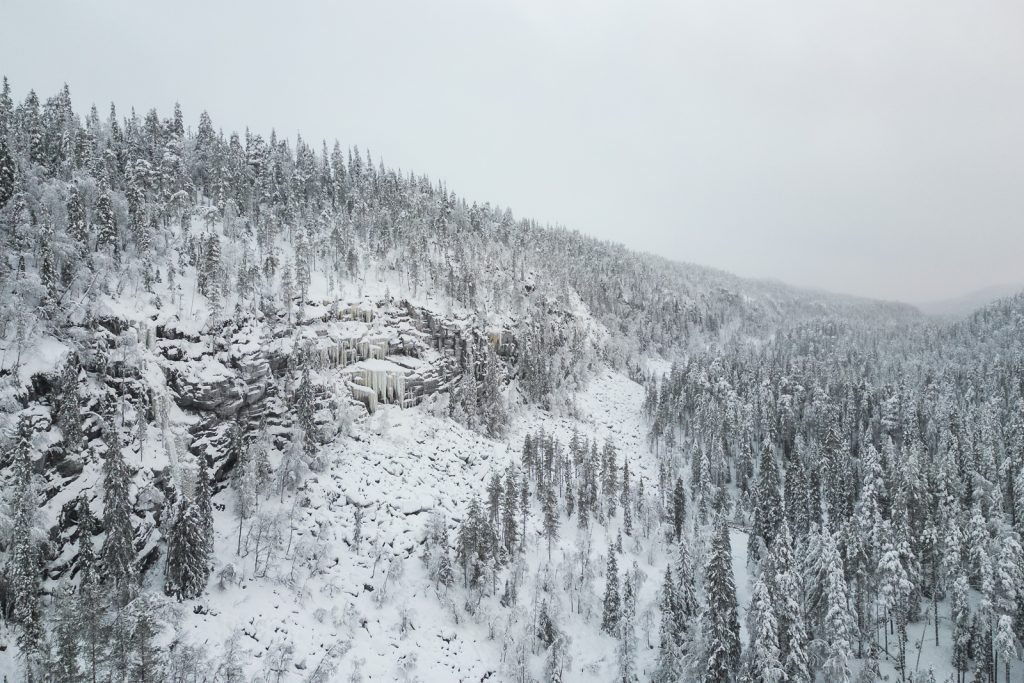 How to visit the Korouoma Canyon Frozen Waterfalls in Finland