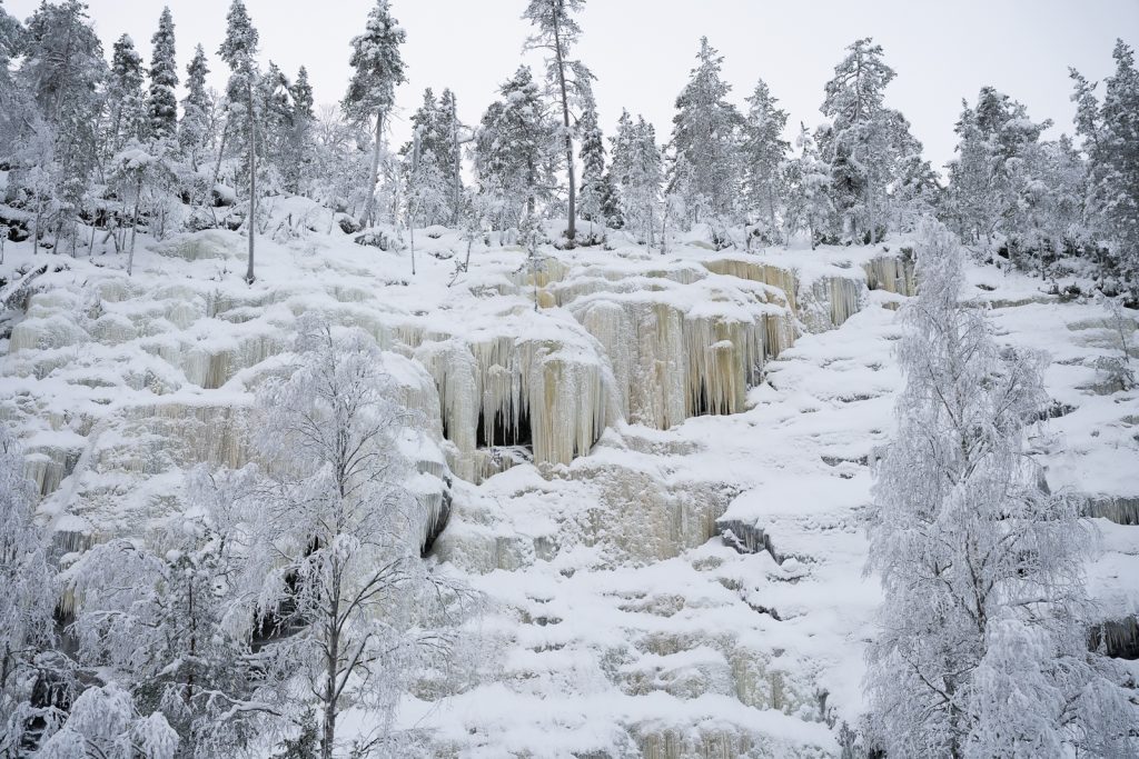 How to visit the Korouoma Canyon Frozen Waterfalls in Finland