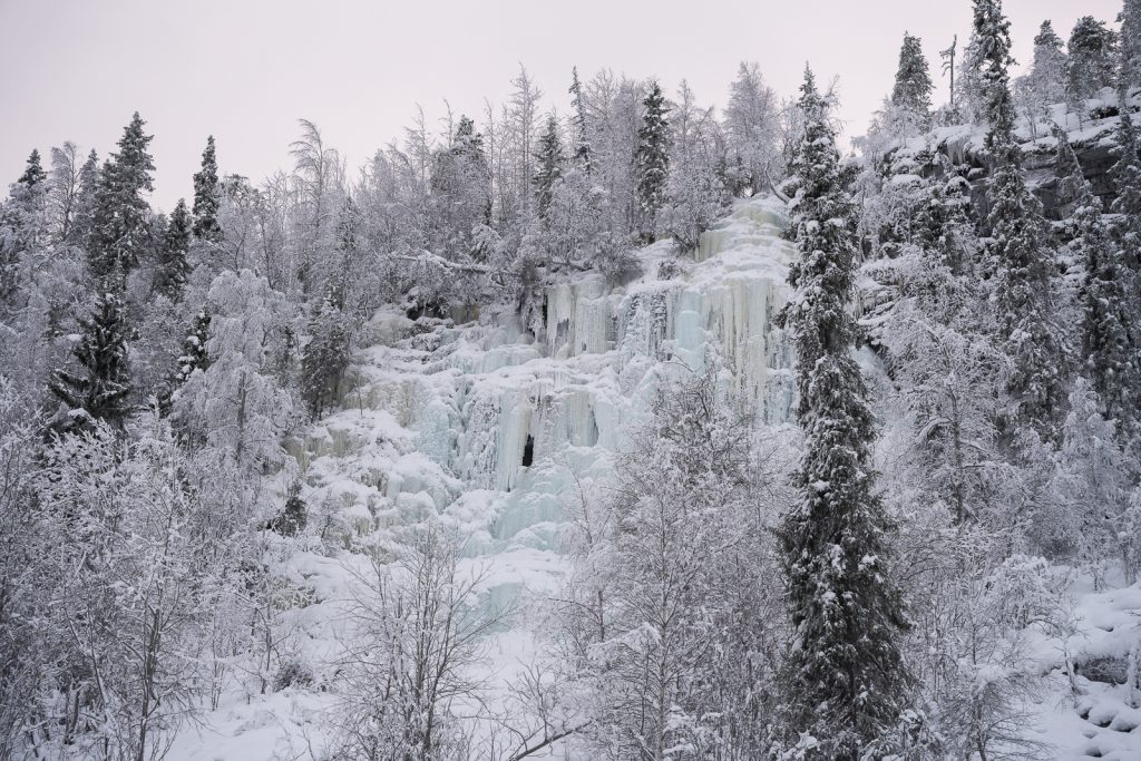 How to visit the Korouoma Canyon Frozen Waterfalls in Finland