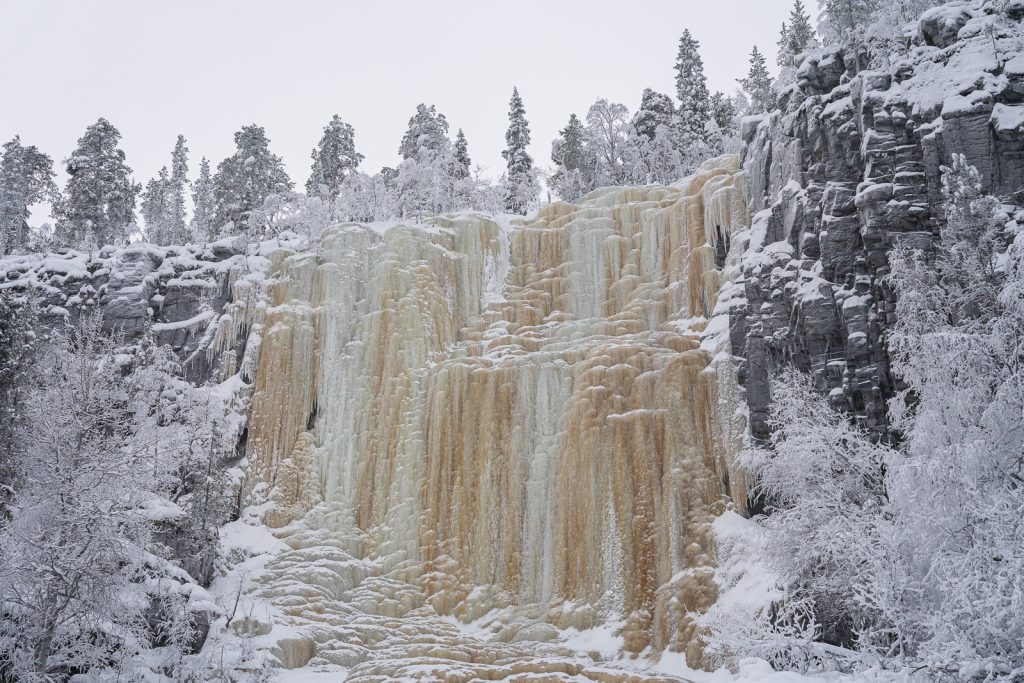 How to visit the Korouoma Canyon Frozen Waterfalls in Finland
