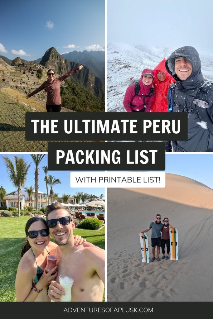 The Ultimate Peru Packing List (with downloadable list!)