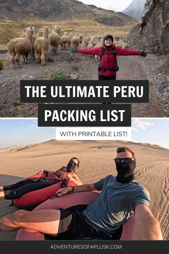 The Ultimate Peru Packing List (with downloadable list!)
