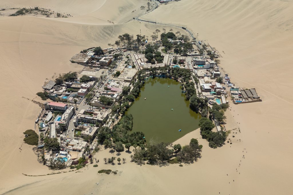 Huacachina Oasis in Ica, Peru