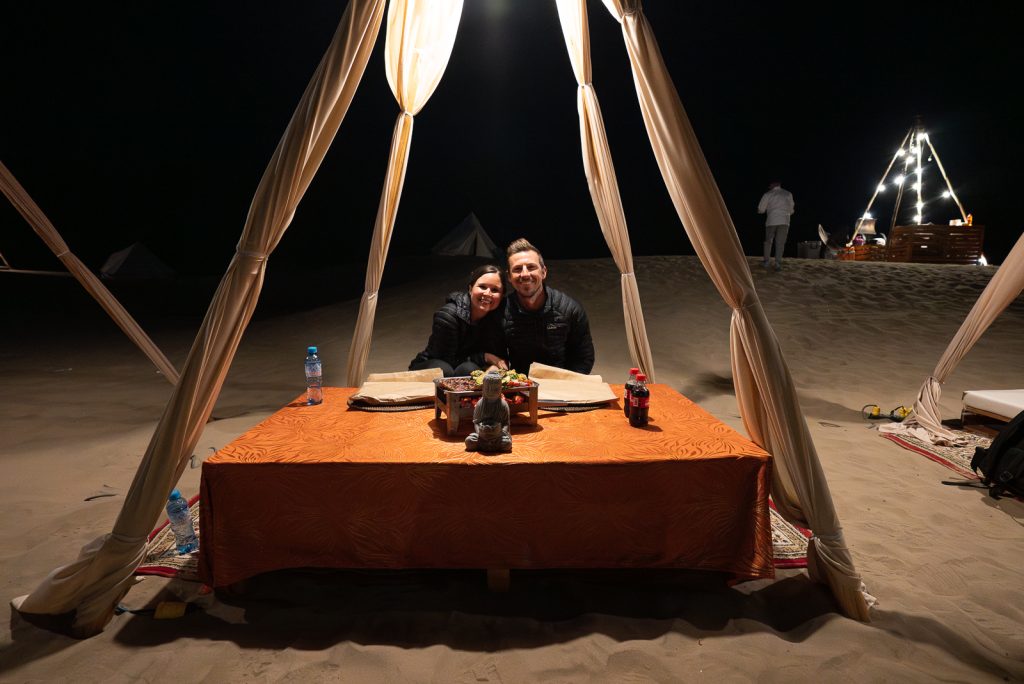 Huacachina dinner in dunes