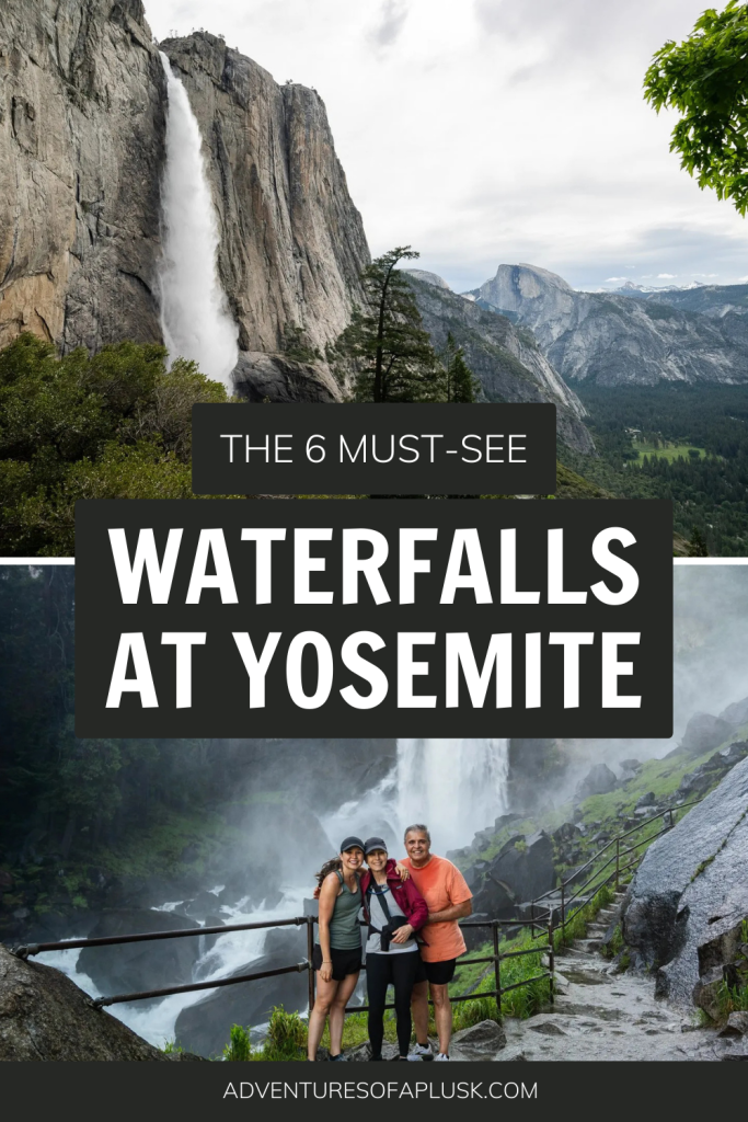 The best waterfalls at Yosemite National Park | Waterfall Hikes in Yosemite | Hikes in Yosemite | things to do at Yosemite National Park | Waterfalls in California