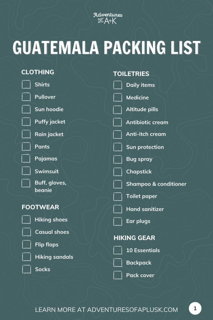 The Ultimate Guatemala Packing List (with downloadable list!)