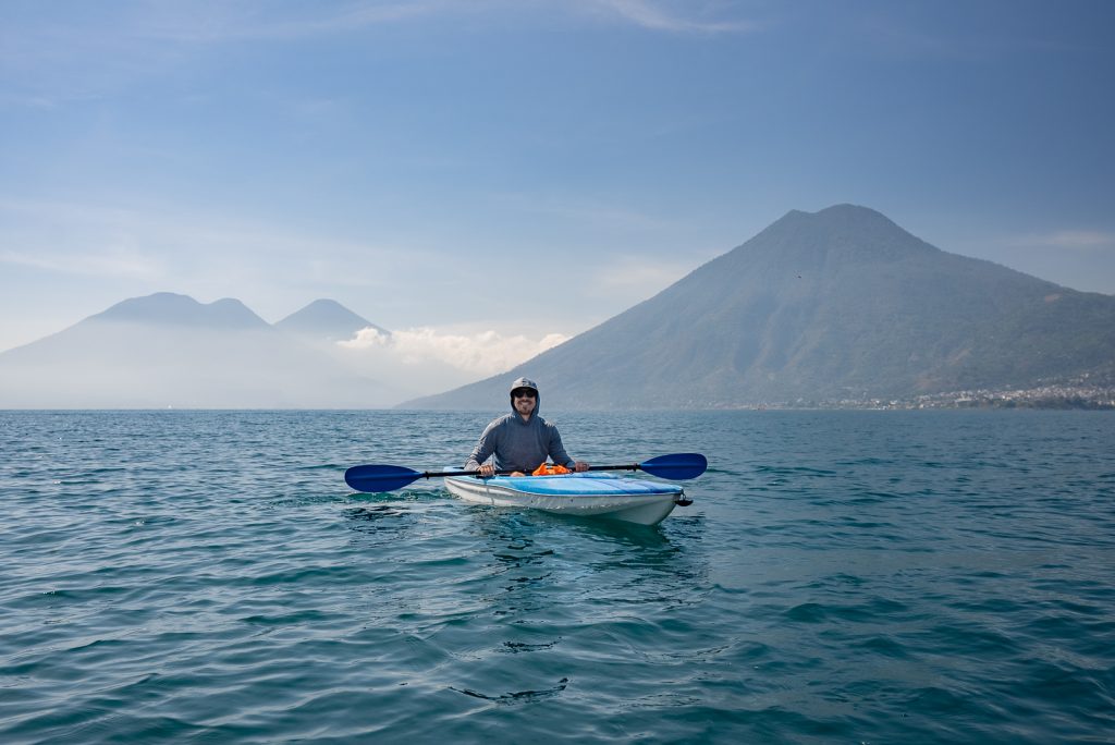 Kayaking on Lake Atitlán
