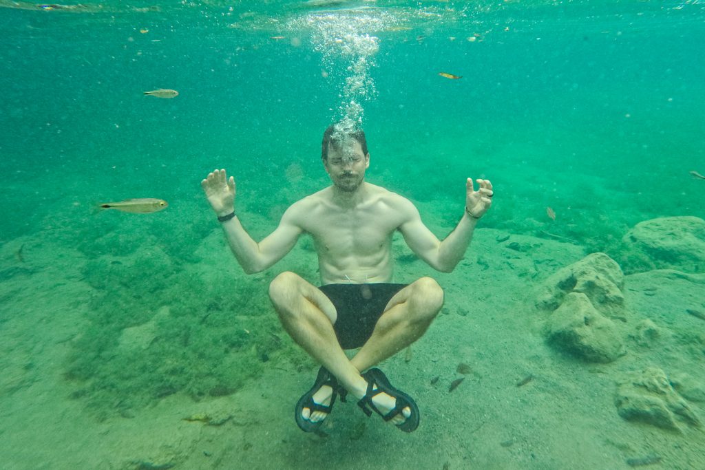 Swimming at Semuc Champey