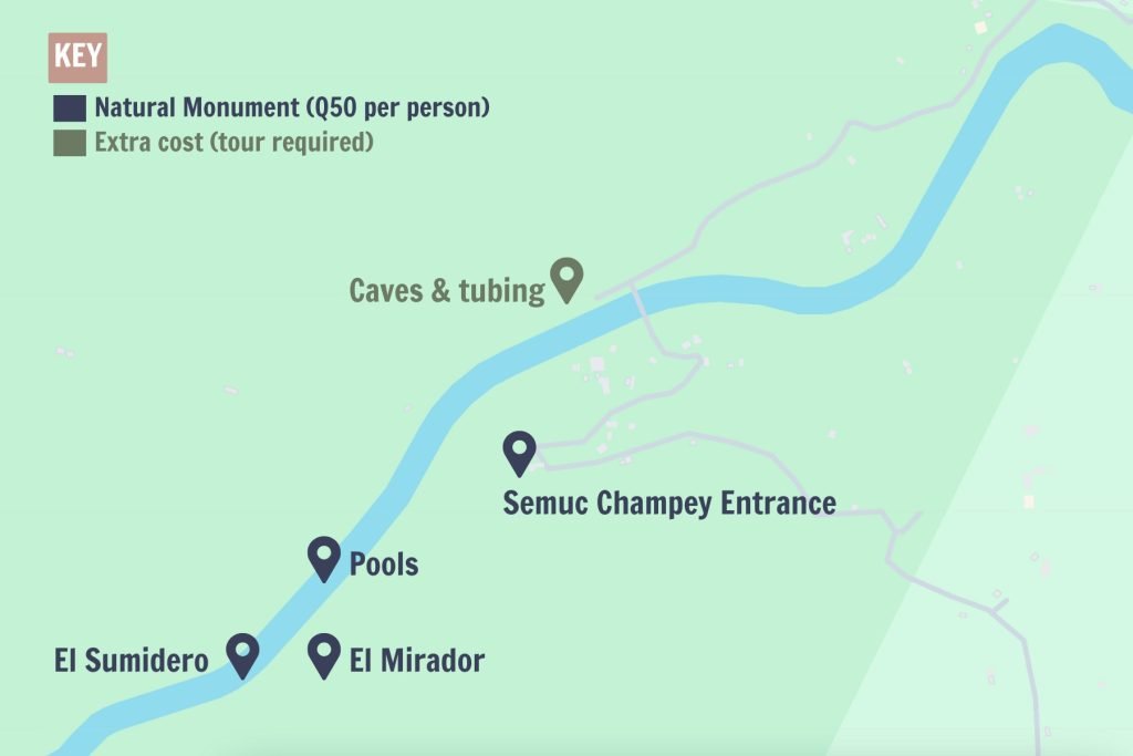 Semuc Champey Map