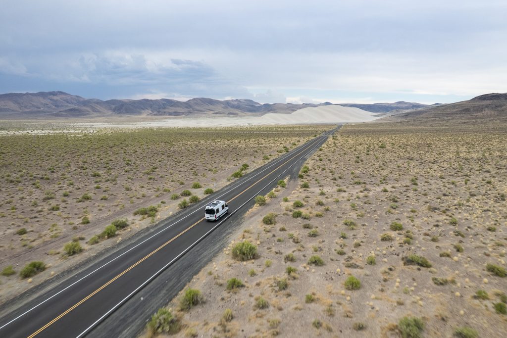 Sand Mountain on the Loneliest Road in America