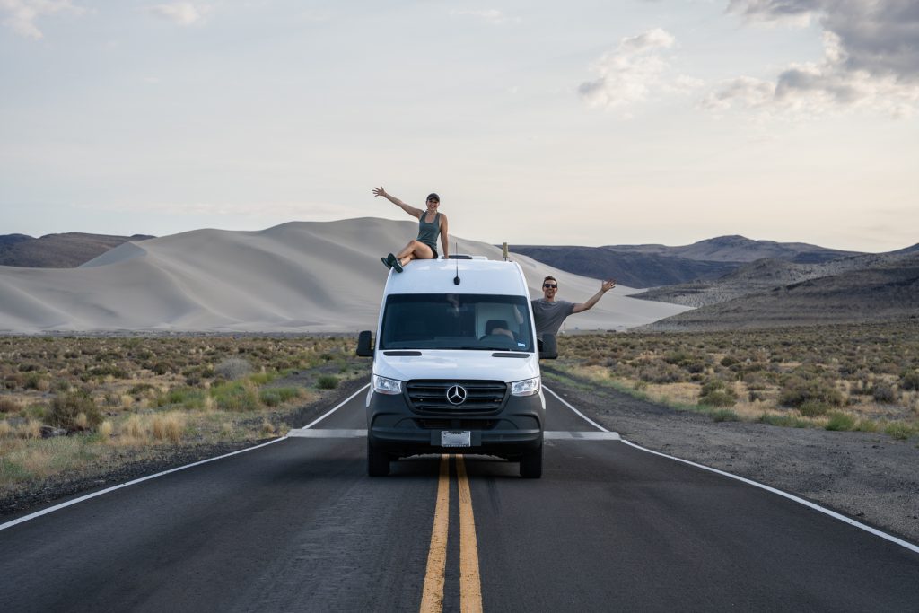 Sand Mountain on the Loneliest Road in America