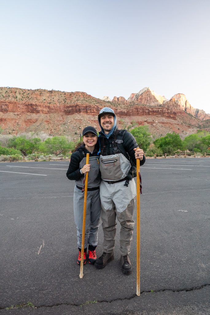 Hiking the Narrows at Zion National Park