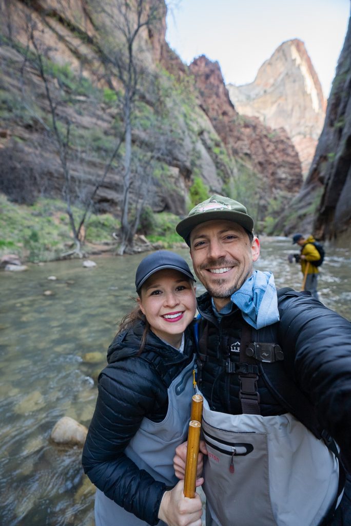 Hiking the Narrows at Zion National Park