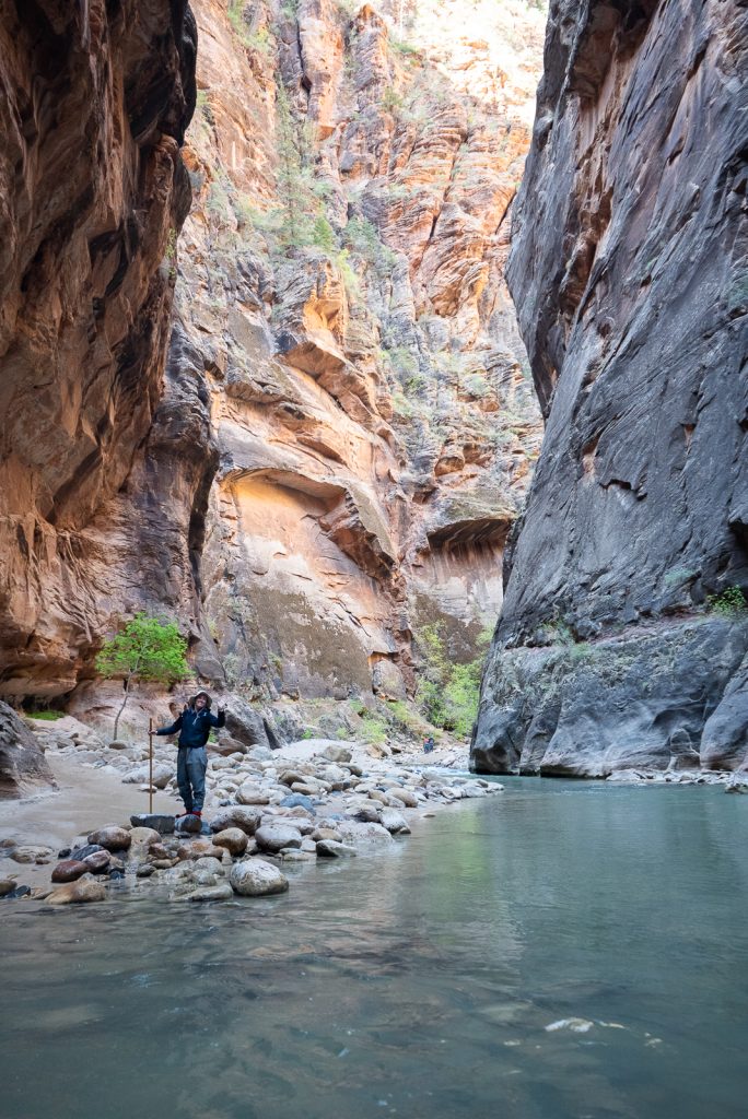 Hiking the Narrows at Zion National Park