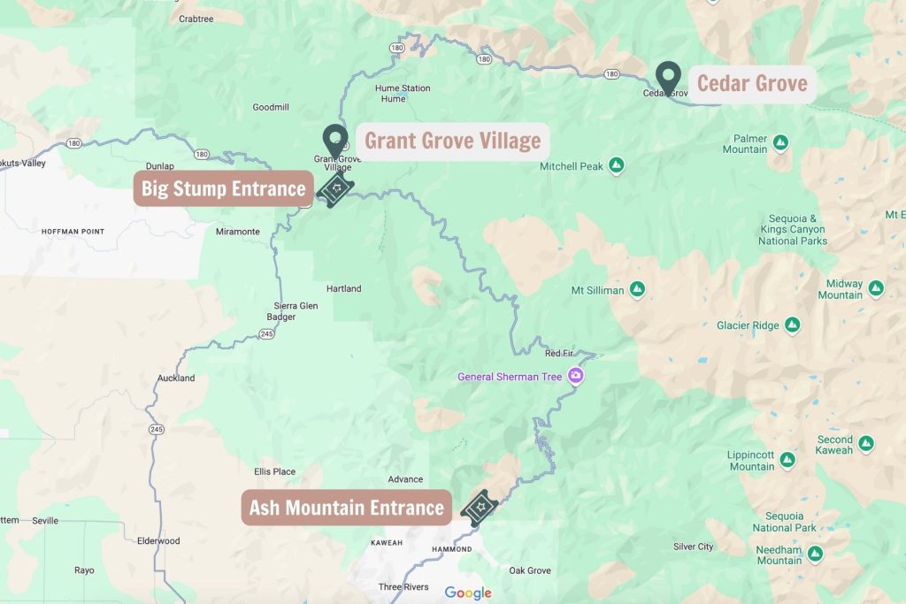 How to get to Kings Canyon