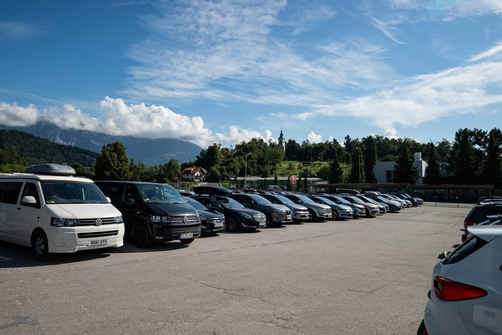Parking for Vintgar Gorge