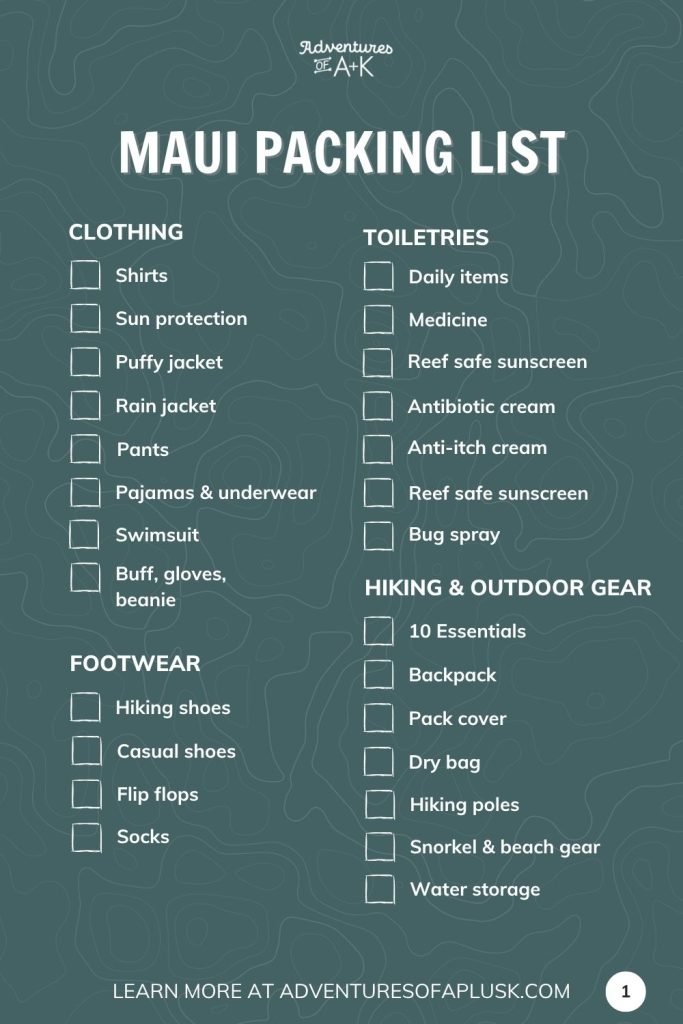 The Ultimate Maui Packing List (with downloadable list!)