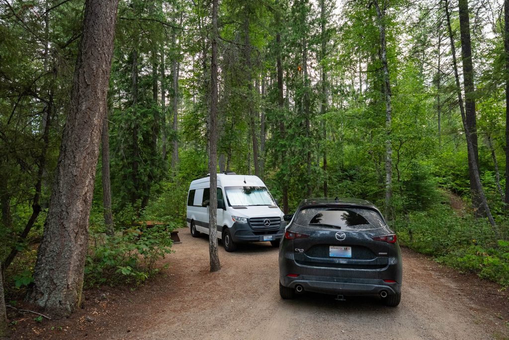 Camping at Wells Gray Provincial Park