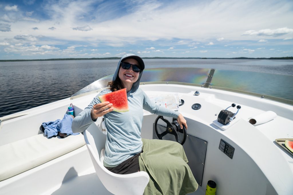 Ebel's Voyageur Houseboat rental at Voyageurs National Park